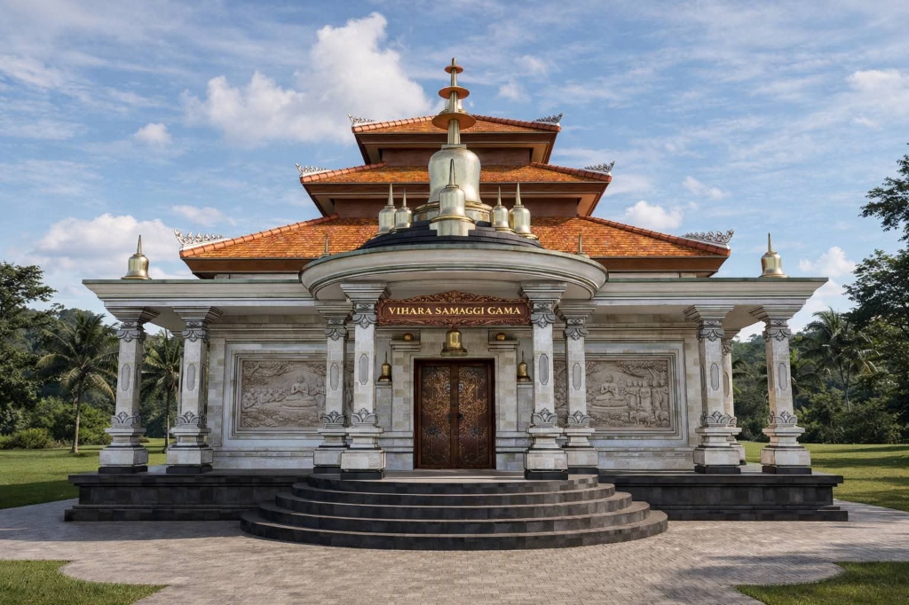 Bangunan Utama Dhammasala Vihara Sāmaggi Gāma